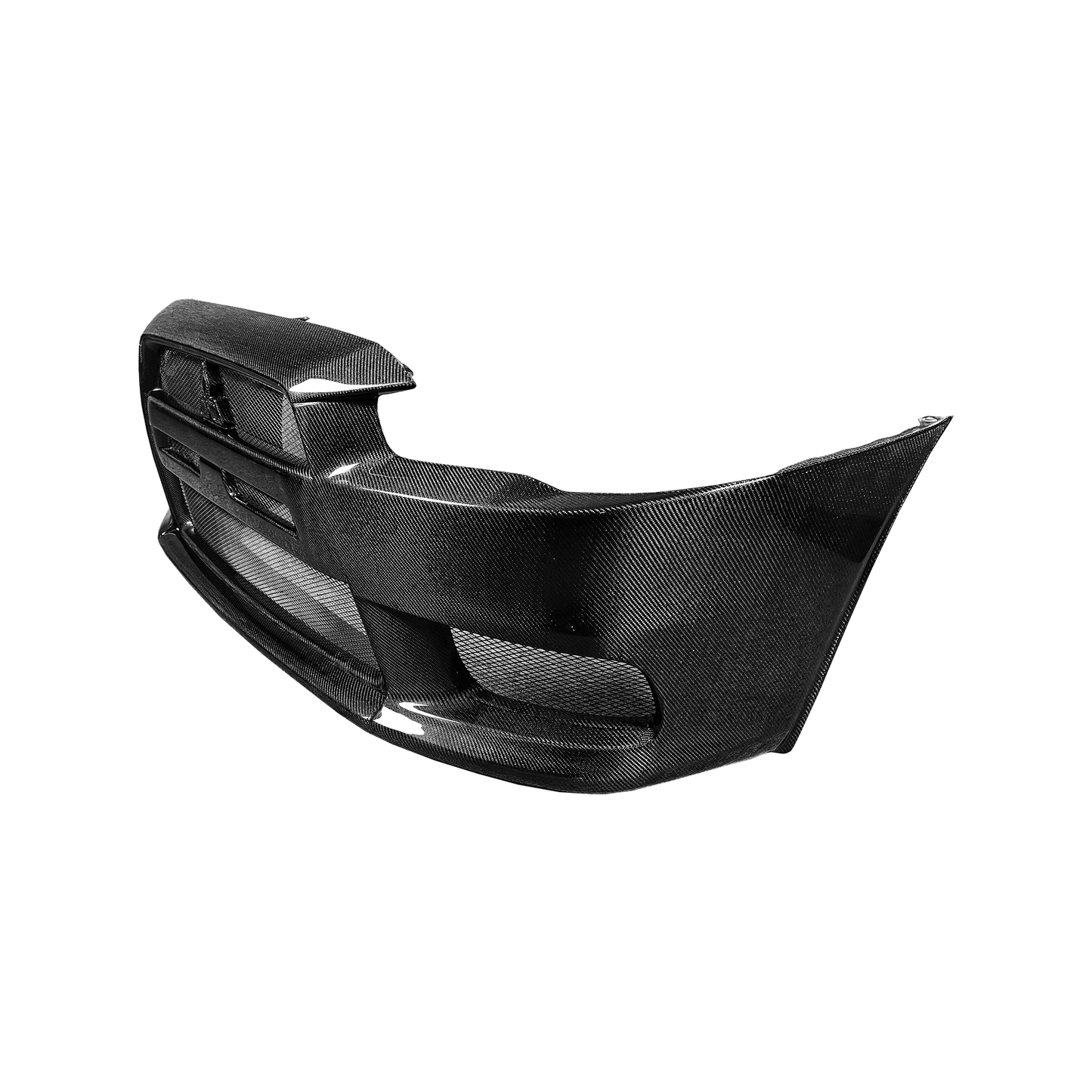 2007-16 Mitsubishi Evolution X EVO 10 Carbon OEM Style Front Bumper Kazento Carbon Parts Carbon Fiber EVO10-FB-OE-CF