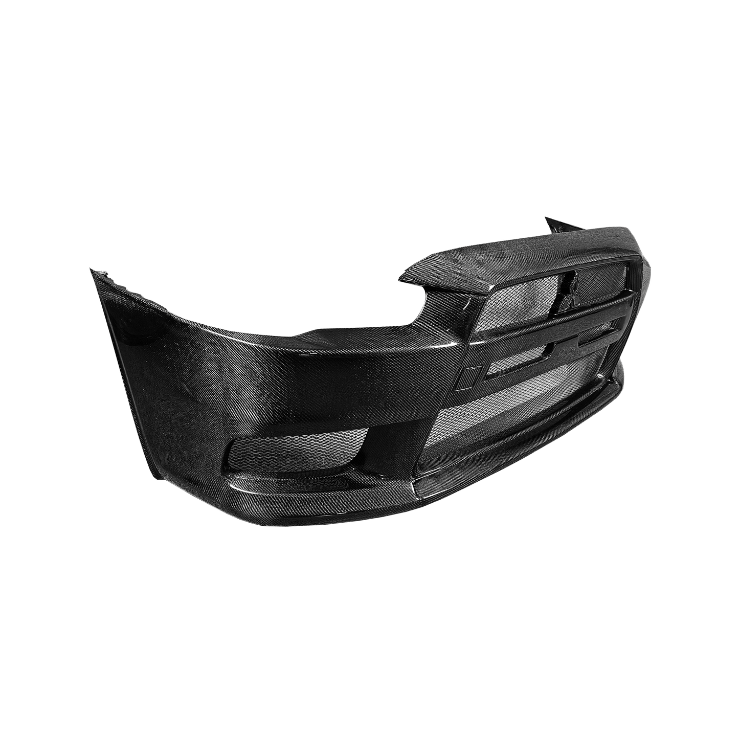 2007-16 Mitsubishi Evolution X EVO 10 Carbon OEM Style Front Bumper Kazento Carbon Parts Carbon Fiber EVO10-FB-OE-CF