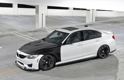 2012-2018 BMW 3 Series (F30 / F31) M3 Style FIberglass Fender Pair Kazento Carbon Parts 车身侧板 Fiber Glass (Unpaint) F30-FF-ADL-FRP