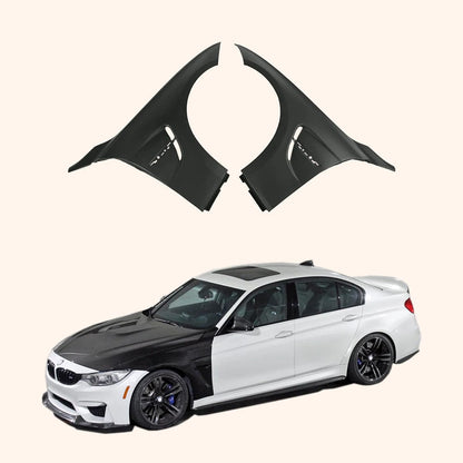 2012-2018 BMW 3 Series (F30 / F31) M3 Style FIberglass Fender Pair