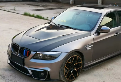 BMW E90 E91 06-08 3 Series 4 Door GTS Style Carbon Fiber Hood Bonnet