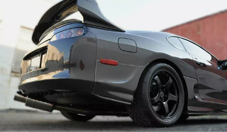 For 93-98 Supra MK4 JZA80 Ridox Fiberglass Rear Spats (No reflector cut out) - Kazento Carbon Parts