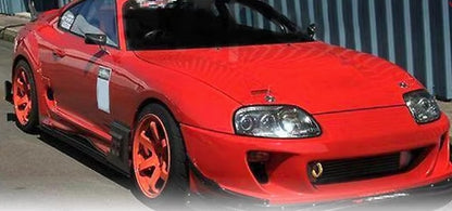 For 93-98 Supra MK4 JZA80 Ridox Style Fiberglass Unpaint Front Fenders Pair - Kazento Carbon Parts