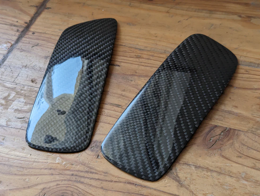 For Toyota 93-98 Supra MK4 JZA80 TR Style Carbon Fiber Rear Spoiler End Cap - Kazento Carbon Parts