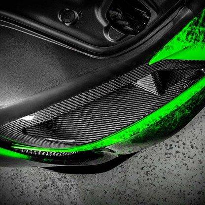 For Toyota 19+ Supra A90 ATTK Type Carbon Fiber Vented Head Light Air Duct - Kazento Carbon Parts
