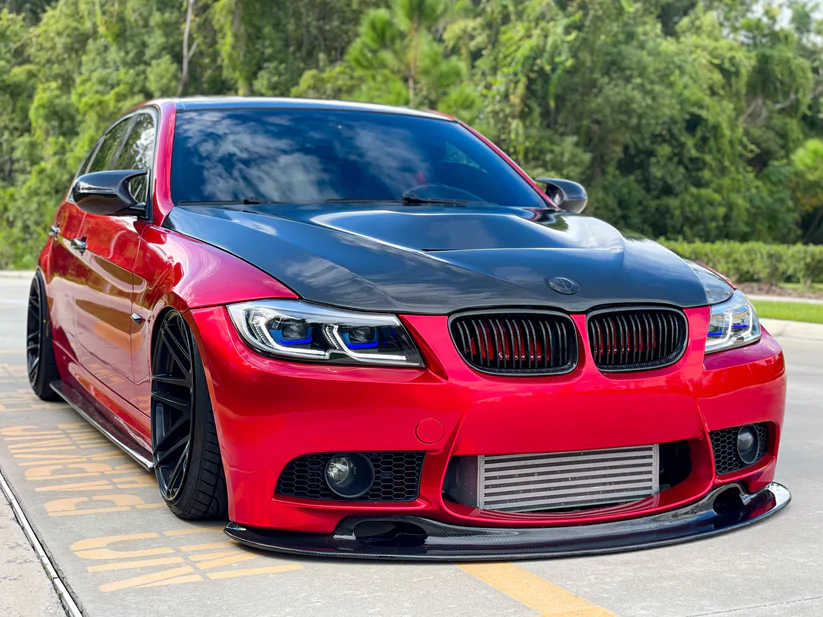 BMW E90 E91 06-08 3 Series 4 Door GTS Style Carbon Fiber Hood Bonnet