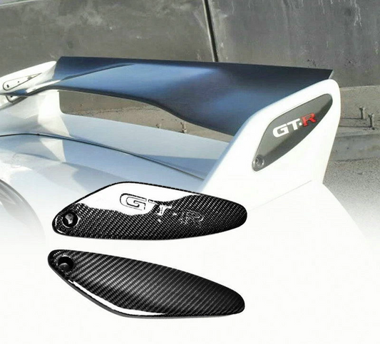 1995-1998 Nissan Skyline R33 GTR Rear Spoiler 'GTR' Logo End Caps