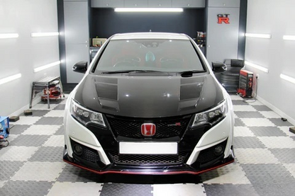 Honda Civic Type R FK2 Hatchback 15-17 Carbon Front Vented Hood