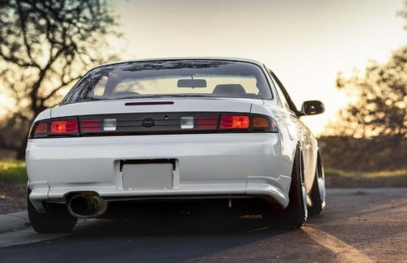 Origin Style Fiberglass Rear Trunk Spoiler Wing 3pcs For Nissan 200SX S14 S14A