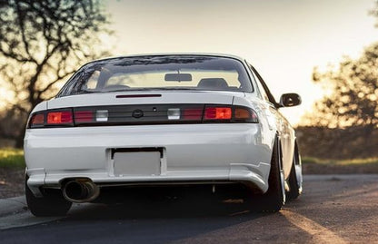 Origin Style Fiberglass Rear Trunk Spoiler Wing 3pcs For Nissan 200SX S14 S14A