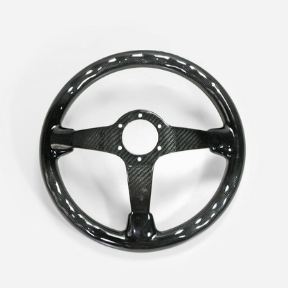 UNIVERSAL Steering wheel Deep Dish Type Racing Glossy Dry Carbon