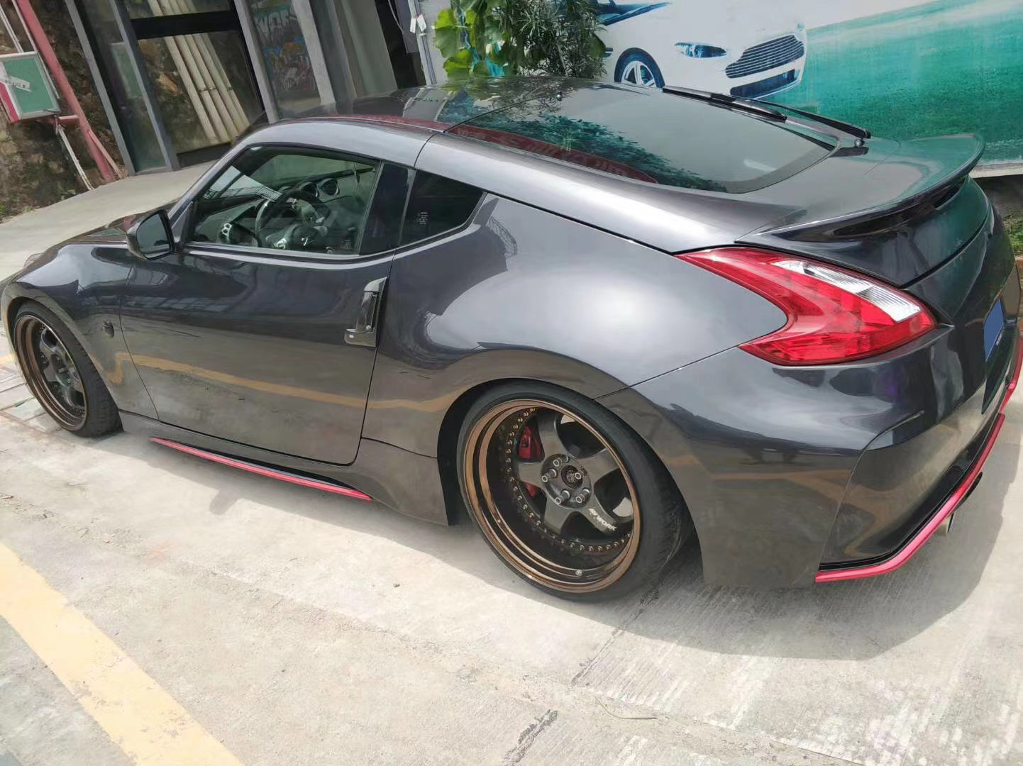 Nissan Z34 370Z Coupe 09-20 NIS Style Rear Ductail Spoiler Fiberglass