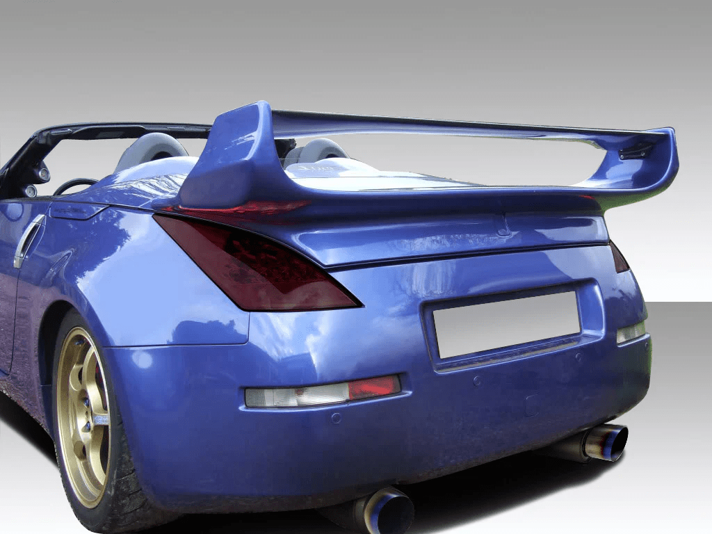 350Z Z33 VRS Style Rear Spoiler 2003-2008 (Convertible Only) Kazento Carbon Parts 车身侧板