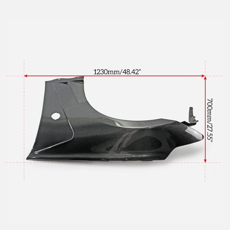 370Z Z34 Front Fender (only below vents opened) 2009+ Kazento Carbon Parts 车身侧板