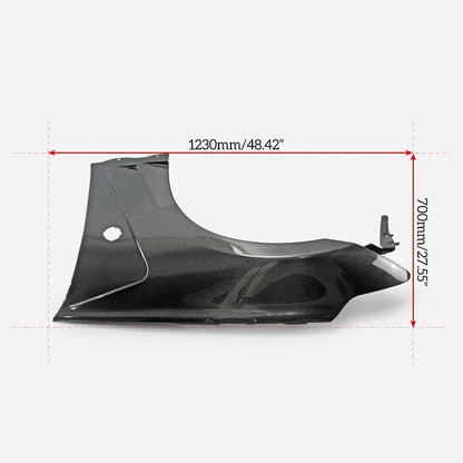 370Z Z34 Front Fender (only below vents opened) 2009+ Kazento Carbon Parts 车身侧板