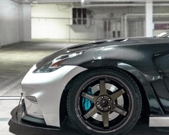 370Z Z34 Front Fender (only below vents opened) 2009+ Kazento Carbon Parts 车身侧板
