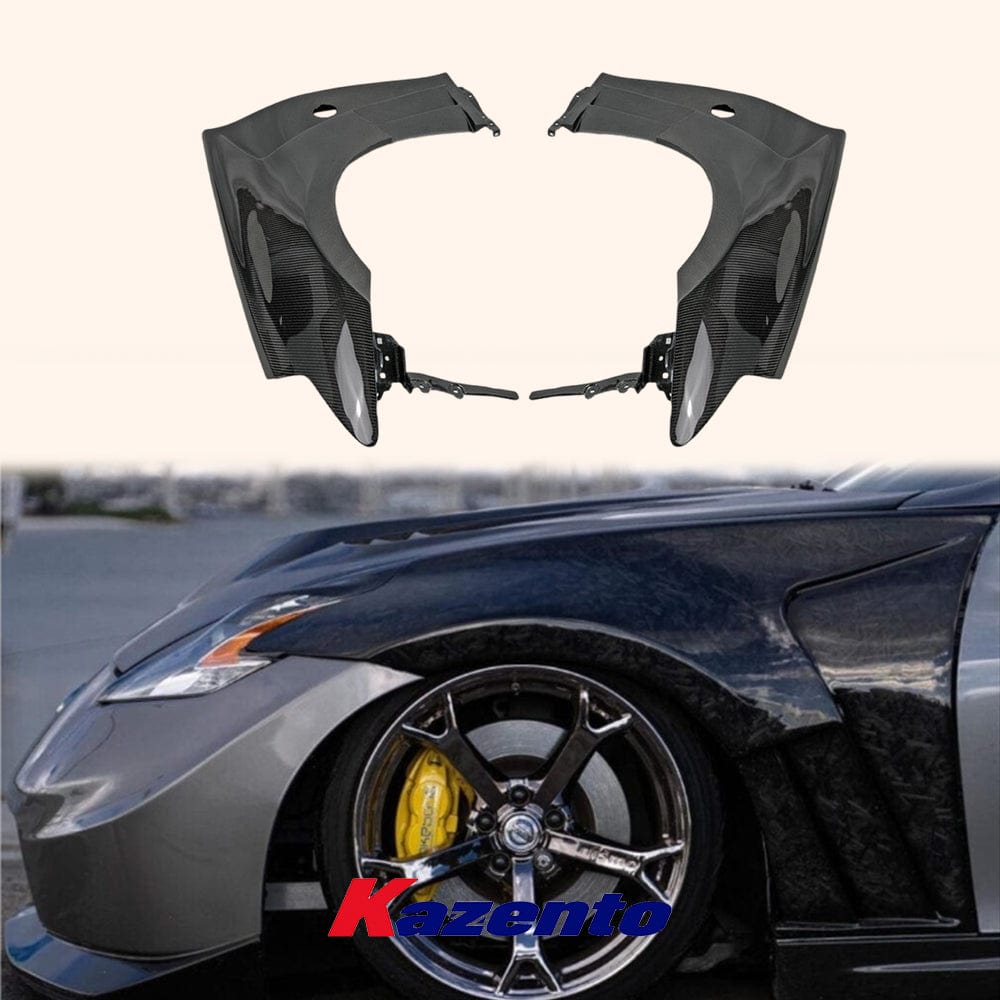 370Z Z34 Front Fender (only below vents opened) 2009+ Kazento Carbon Parts 车身侧板