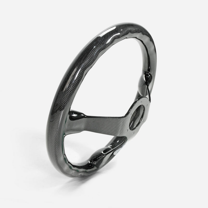 UNIVERSAL Steering wheel Deep Dish Type Racing Glossy Dry Carbon