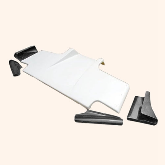 For Skyline R32 Gtr Gts Ts Style For Nissan Rear Diffuser W/ Metal Fitting Accessories (3Pcs) Fiber Glass - Kazento Carbon Parts