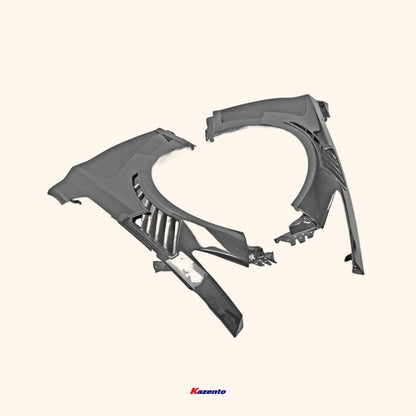 Kazento For Infiniti Q50 V37 Epa Attk Type Front Vented Fender (With Upper Vent) Carbon Fiber - Kazento Carbon Parts