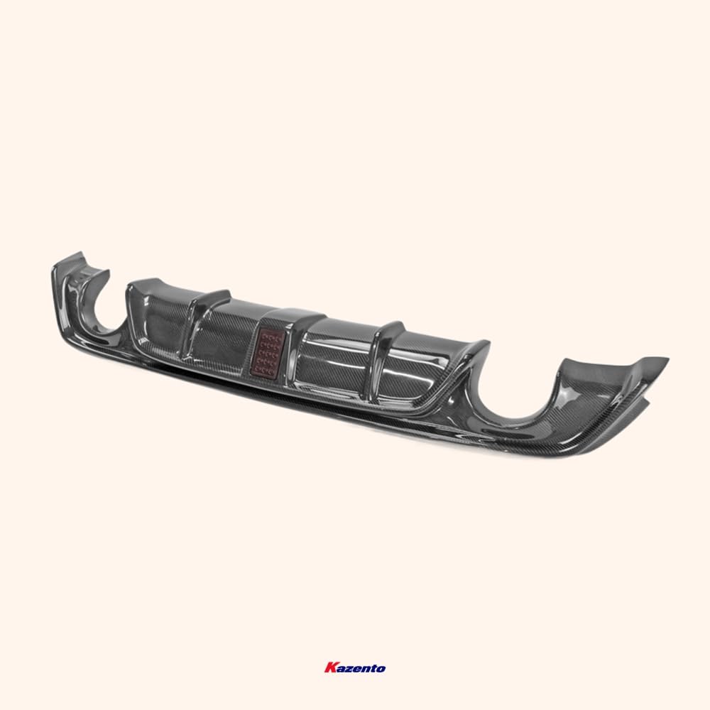 Kazento For Infiniti Q60 CV37 17 onwards V Type Carbon Fiber Rear Bumper Lip Diffuser - Kazento Carbon Parts