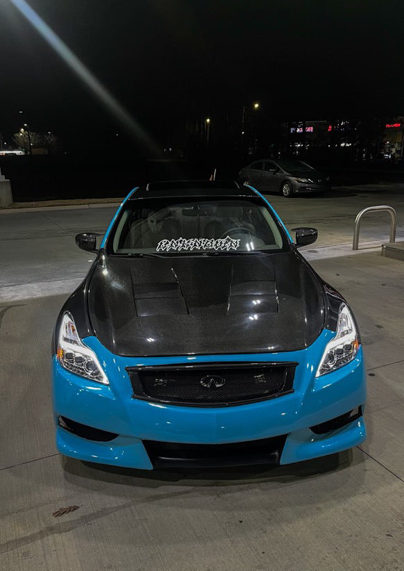 Kazento For Infiniti G37 (2 Door Only) Coupe Only KZ Style Front Hood Bonnet - Kazento Carbon Parts