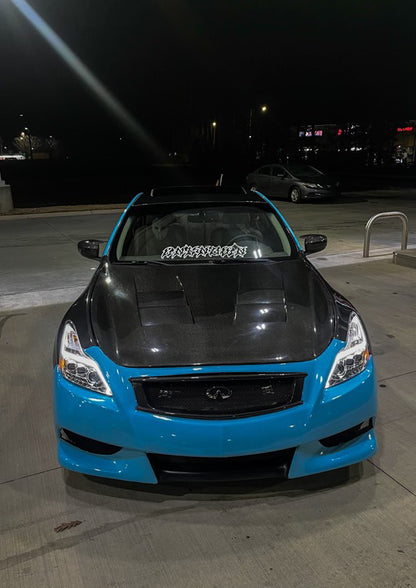 Kazento For Infiniti G37 (2 Door Only) Coupe Only KZ Style Front Hood Bonnet - Kazento Carbon Parts