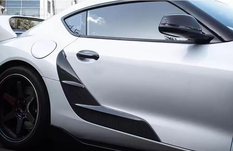 Kazento For TOYOTA Supra A90 2019-2022 Carbon Fiber KZ Side Door Panel Trim Spoiler - Kazento Carbon Parts
