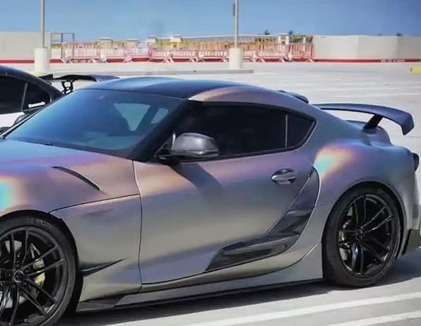 Kazento For TOYOTA Supra A90 2019-2022 Carbon Fiber KZ Side Door Panel Trim Spoiler - Kazento Carbon Parts