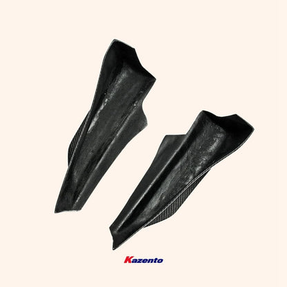 Kazento For 2003-2006 Nissan 350Z Z33 Rear Bumper Spat Splitter Coner Cover - Kazento Carbon Parts