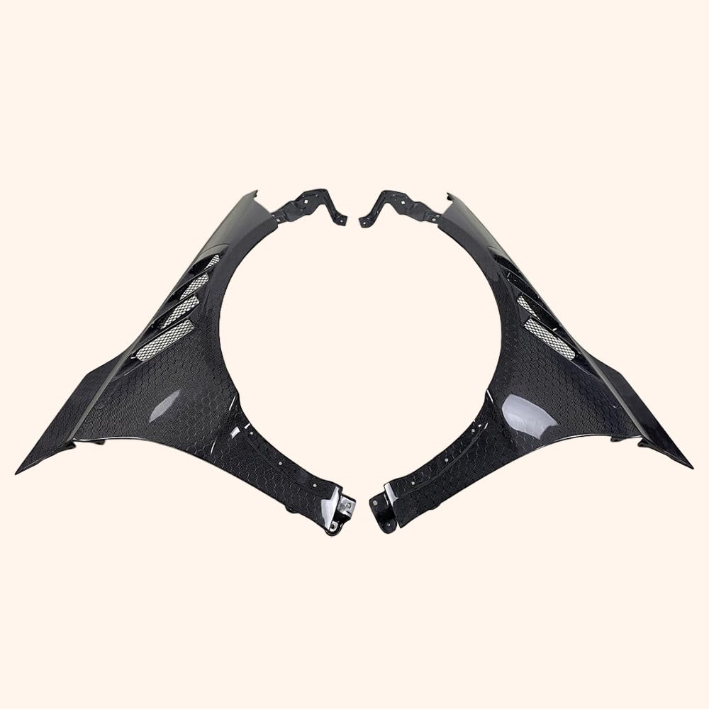 Kazento For Honda Civic Type R FL5 KZ Style Honeycomb Carbon Cooling Vented Front Fender - Kazento Carbon Parts