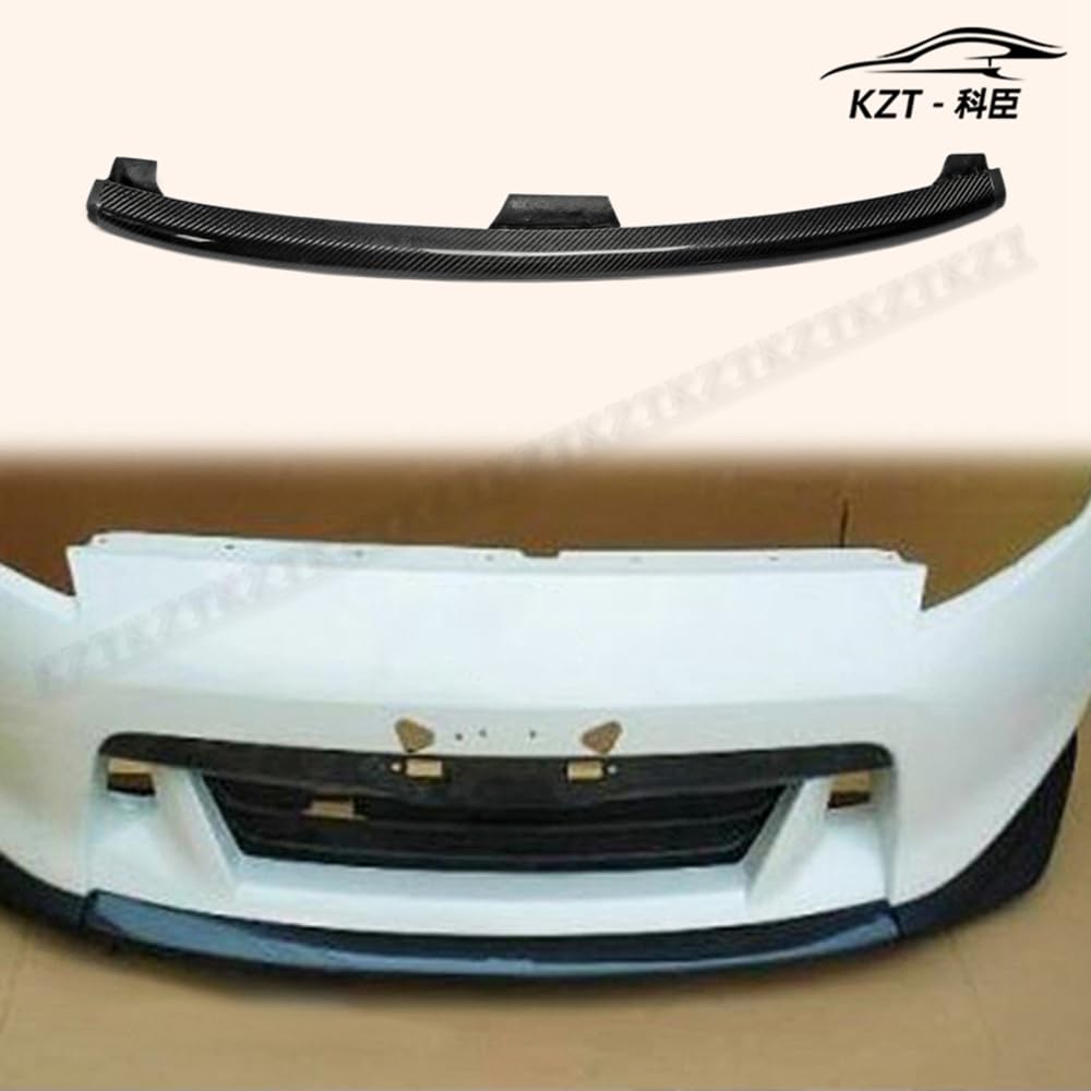 For Nissan 09-12 370Z Z34 Zenki Early Model Jdm Front Bumper Lip Chin Splitter Spoiler 3Pcs (Pre-Facelift) Carbon Fiber Body Kits - Kazento Carbon Parts