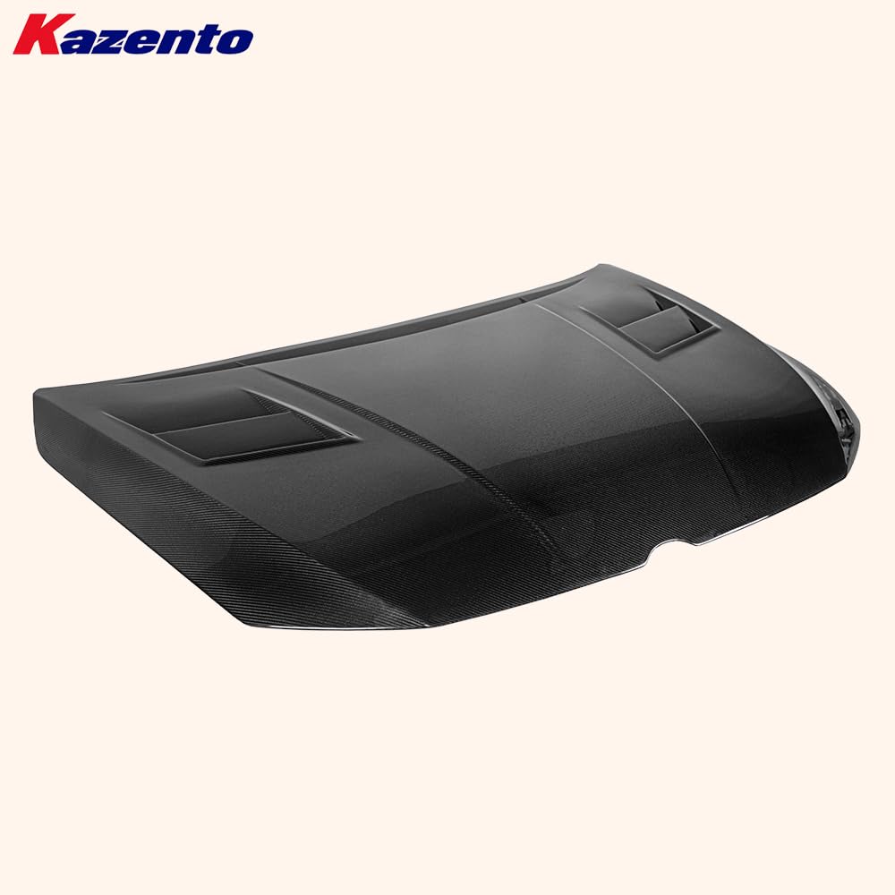 Kazento For VW Golf 8 R GTI Hatchback 2019-24 Carbon KZ Style Front Vented Cooling Hood - Kazento Carbon Parts