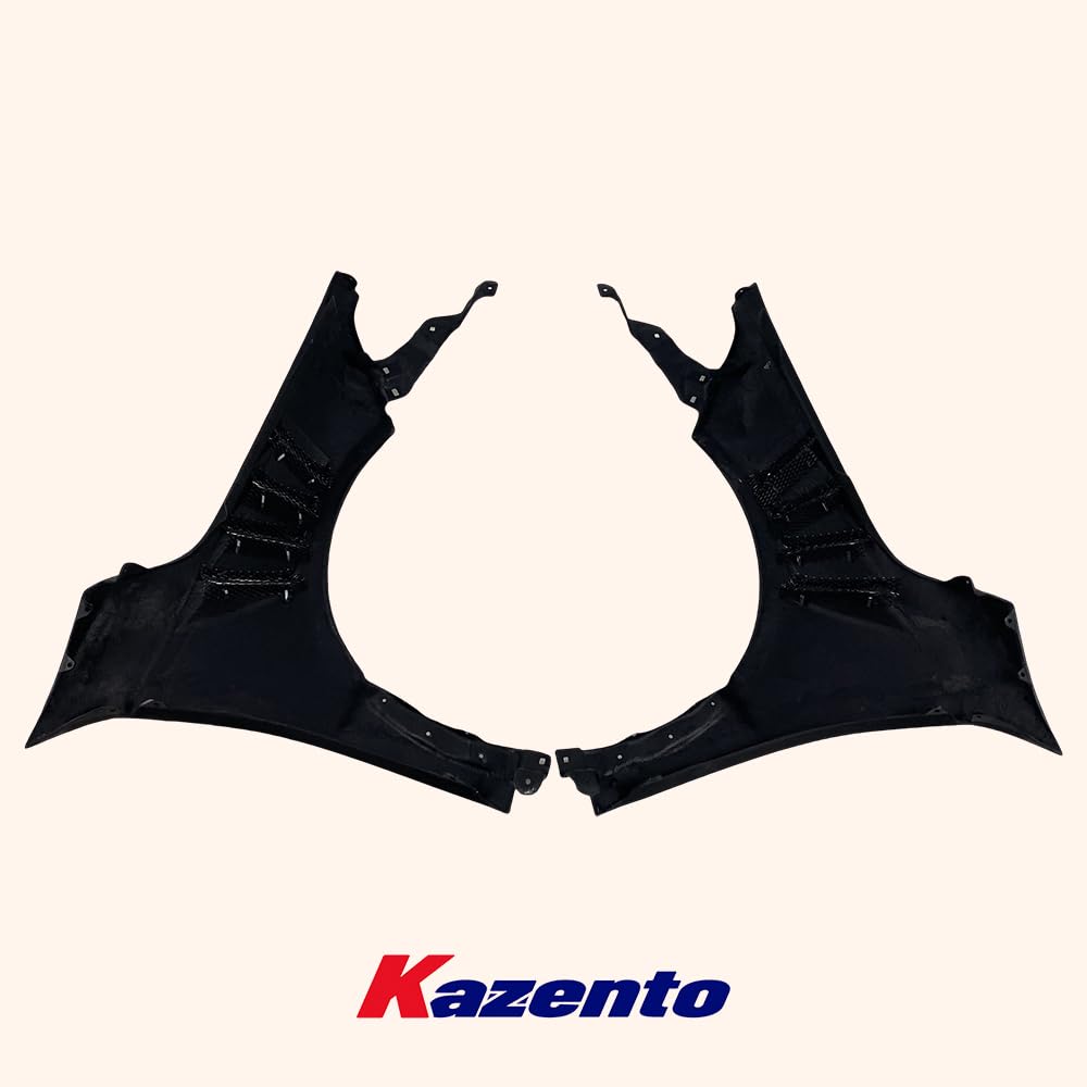 Kazento For Honda Civic Type R FL5 KZ Style Honeycomb Carbon Cooling Vented Front Fender - Kazento Carbon Parts