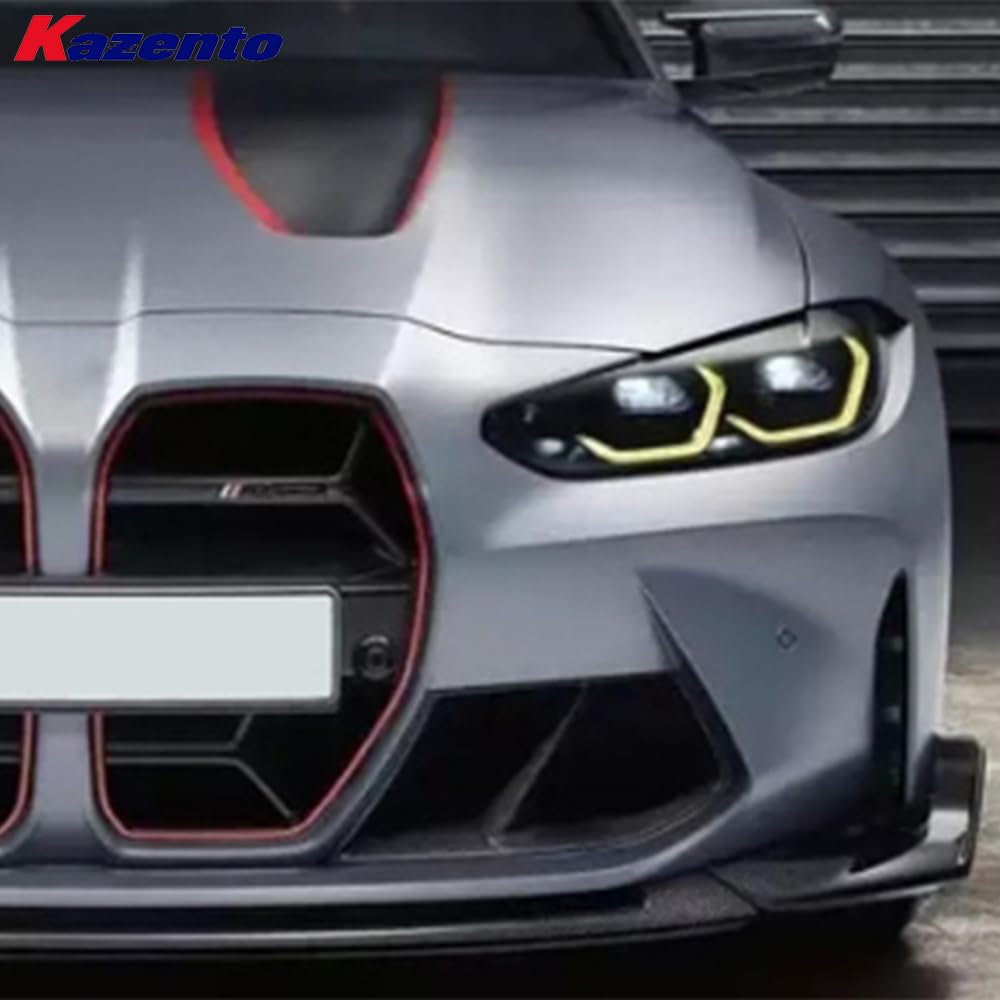 Kazento For BMW M3 G80 G81 M4 G82 G83 20-24 Carbon CL Style Front Bumper Lip Diffuser - Kazento Carbon Parts