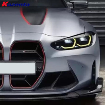Kazento For BMW M3 G80 G81 M4 G82 G83 20-24 Carbon CL Style Front Bumper Lip Diffuser - Kazento Carbon Parts