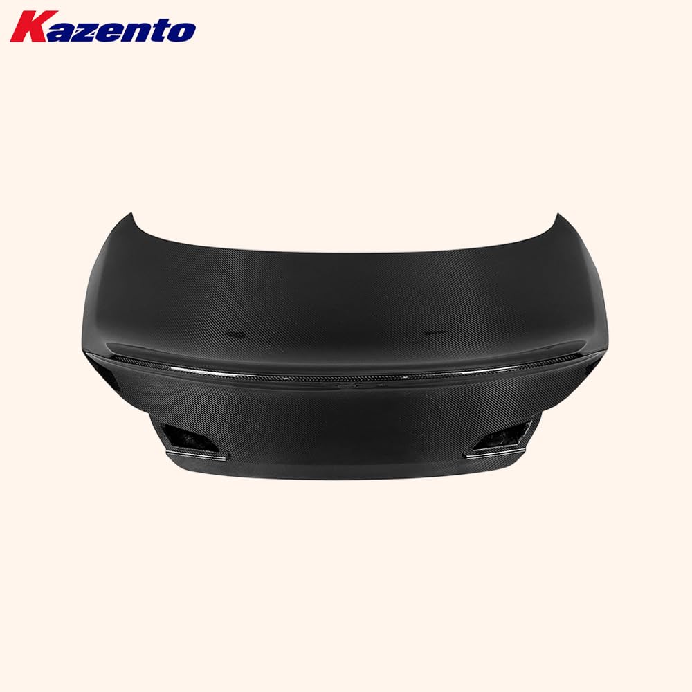 Kazento For Infiniti G37 4 Door Sedan 08-13 Carbon HT Style Rear Trunk With Camera Hole - Kazento Carbon Parts