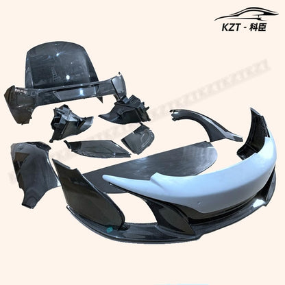 For Mclaren 14-16 650S Front Bumper Bottom Lip Chin Splitter Spoiler (Fit Mp4 Upgrade Require Full Kits & Headlight) Carbon Fiber Body Kits - Kazento Carbon Parts