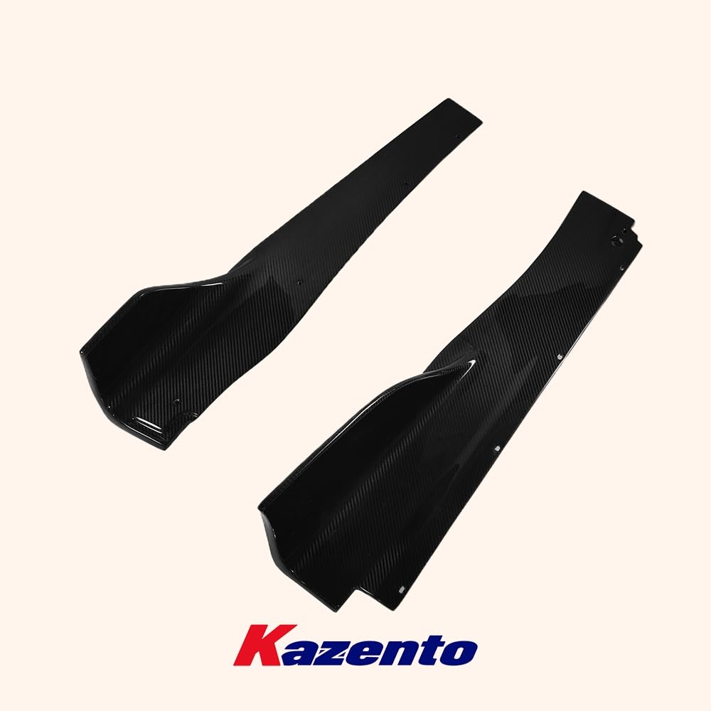 Kazento For Maclaren 720 720S KZ Style Dry Carbon Fiber Side Skirts Add On Splitter - Kazento Carbon Parts
