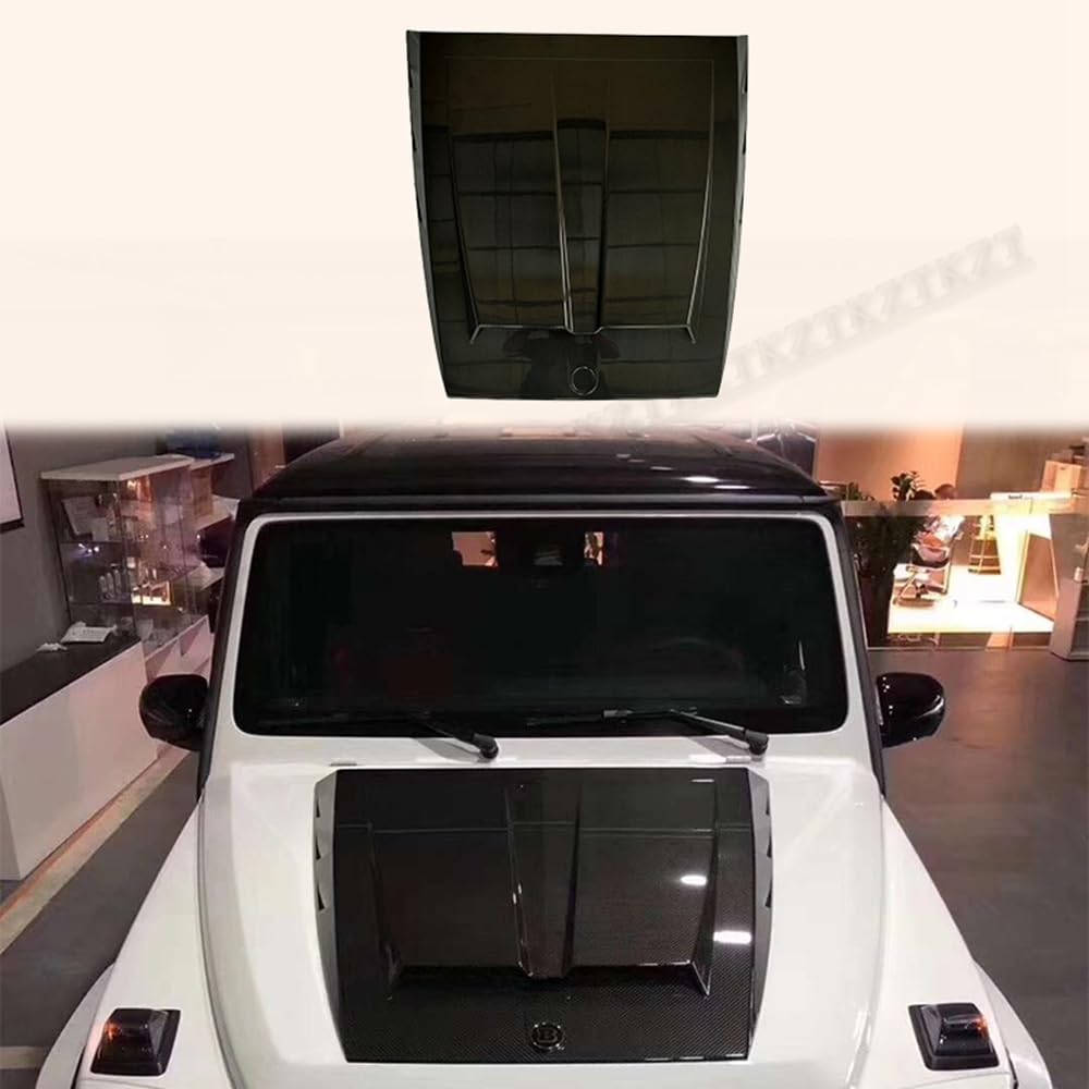 For Mercedes Benz W464 G500 G550 G63 19+ Bra Style Carbon Fiber Hood Bonnet Vents Cover Body Kits - Kazento Carbon Parts
