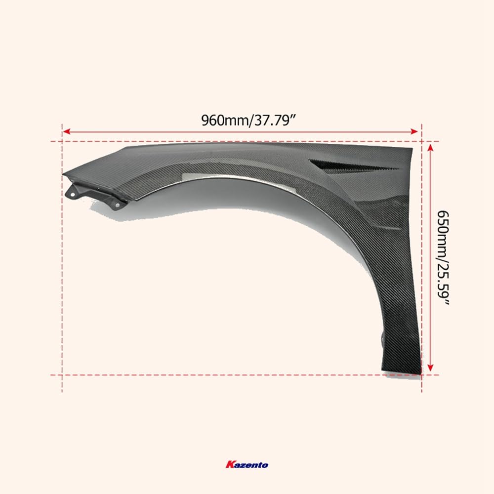 Kazento For Hyundai I30N Pd18-21 Pre-Facelift Epa S Type Front Fender (Will Also Fit Elantra Gt Hatch Us Model) Carbon Fiber - Kazento Carbon Parts