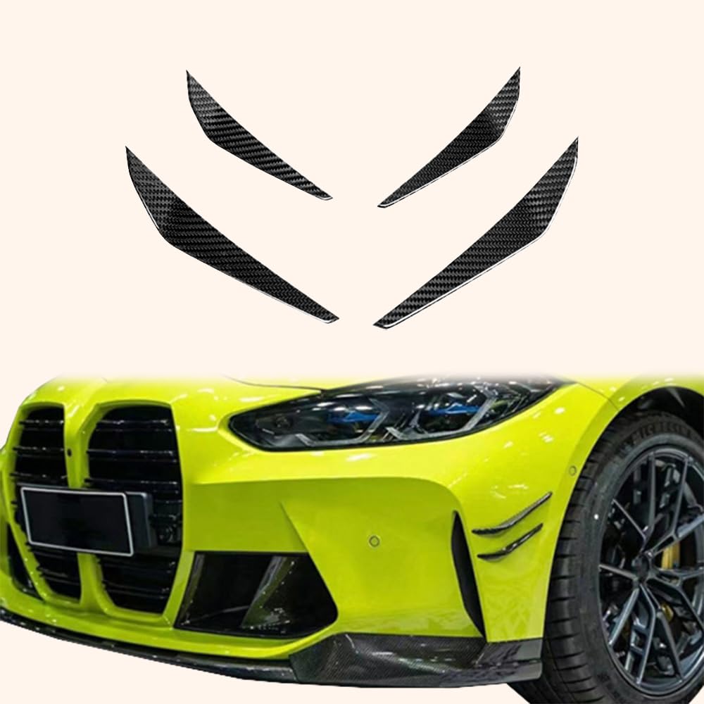 Kazento For BMW M3 G80 G81 M4 G82 G83 20-24 Front Bumper Side Canards - Kazento Carbon Parts