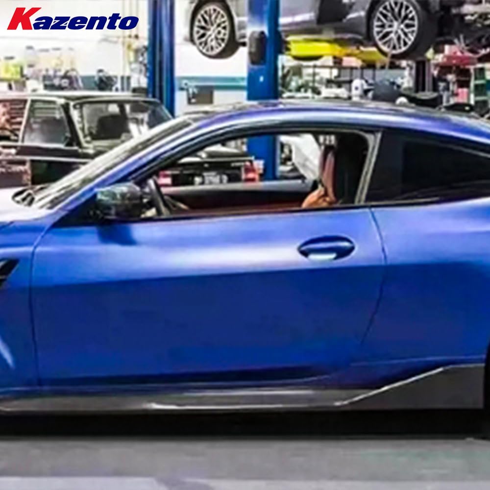 Kazento For BMW M3 G80 G81 M4 G82 G83 20-24 Carbon MP Style Side Skirts Extensions Pair - Kazento Carbon Parts