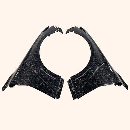 Kazento For Infiniti Q60 KZ Style Carbon Fiber Front Hood Fender Pair - Kazento Carbon Parts