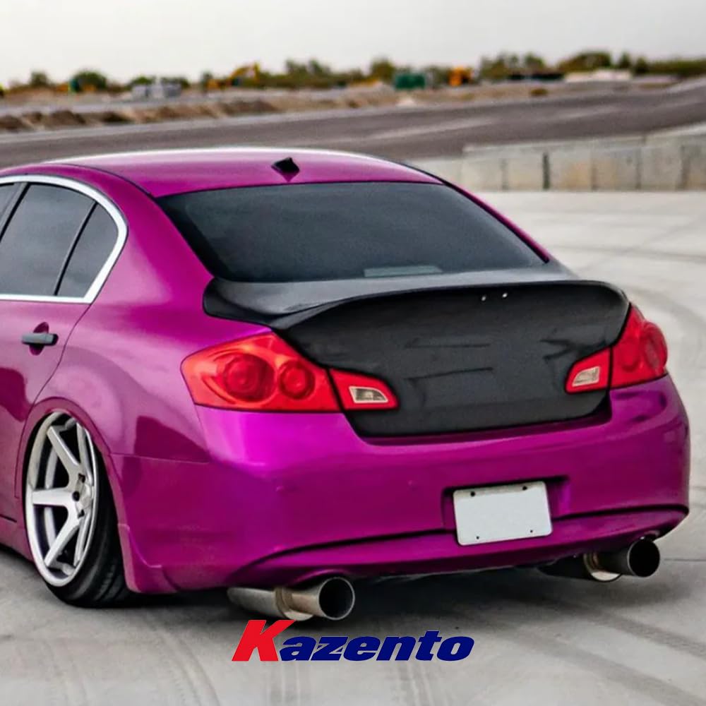 Kazento USA Shipping For Infiniti G37 Sedan 4 Door Honeycomb Carbon Dcuktail Style Rear Trunk Boot Lid - Kazento Carbon Parts