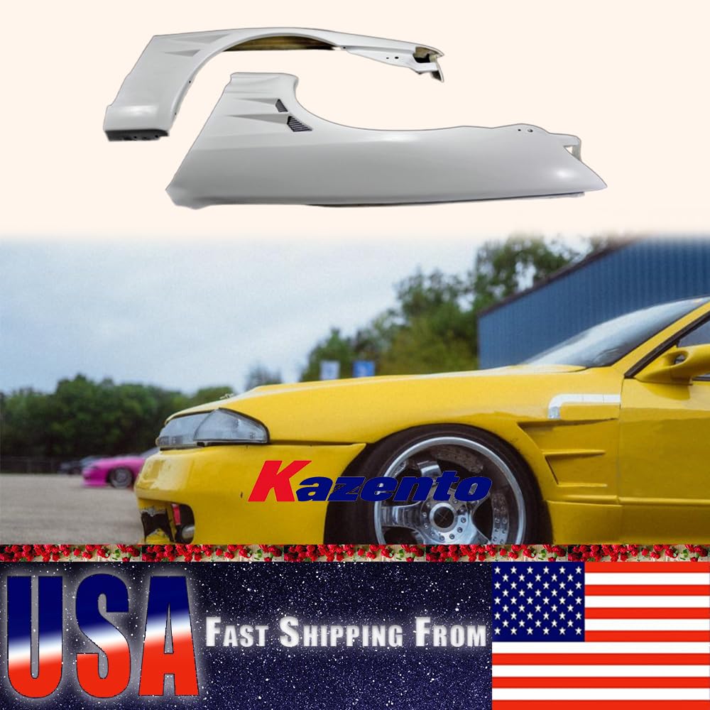 Kazento Front Fender +25Mm For Nissan Skyline For R32 Gts Bn Style Fiber Glass Shipping from the USA - Kazento Carbon Parts