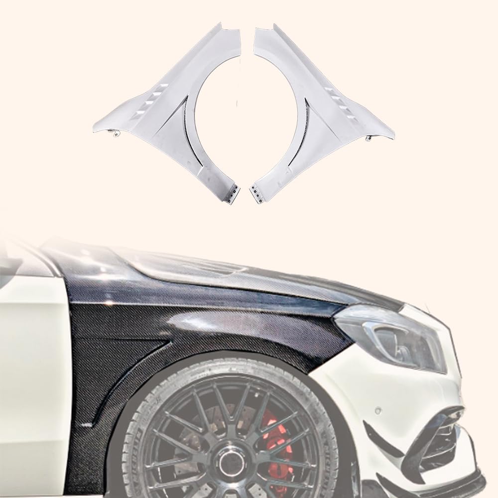 Kazento For Mercedes Benz W176 5 Door 13-18 A180 A200 A250 A45 Fiberglass Front Fender - Kazento Carbon Parts
