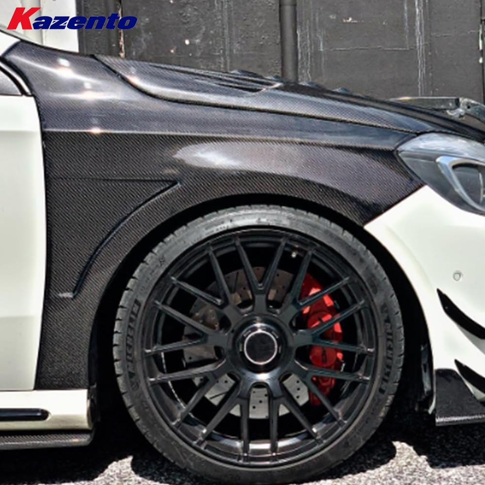 Kazento For Mercedes Benz W176 5 Door 13-18 A180 A200 A250 A45 Fiberglass Front Fender - Kazento Carbon Parts