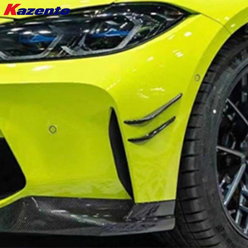 Kazento For BMW M3 G80 G81 M4 G82 G83 20-24 Front Bumper Side Canards - Kazento Carbon Parts
