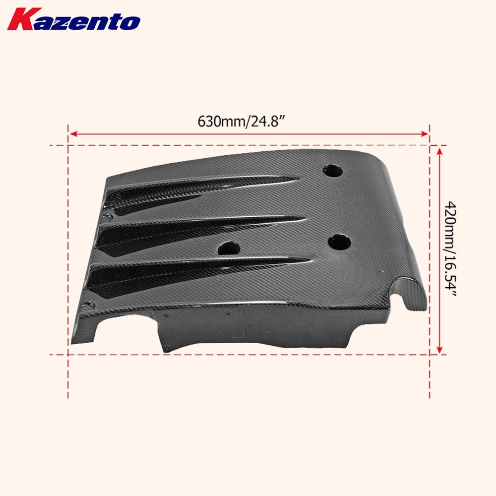 Kazento For Subaru 2004-07 Impreza GDB GDC WRX KZ Style Carbon Fiber Rear Under Diffuser - Kazento Carbon Parts